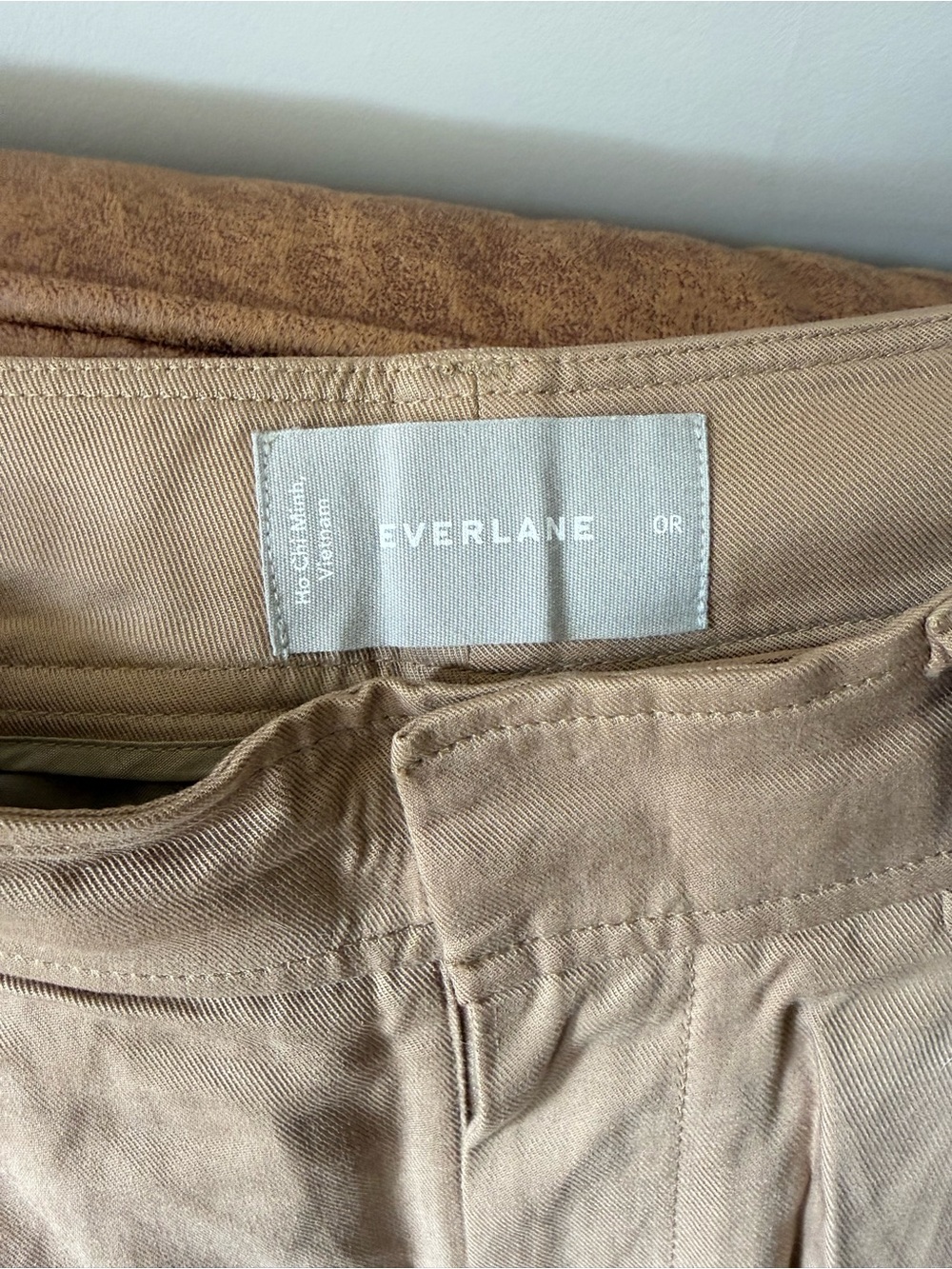 Everlane Tan Wide Leg Work Pants - Picture 2 of 4